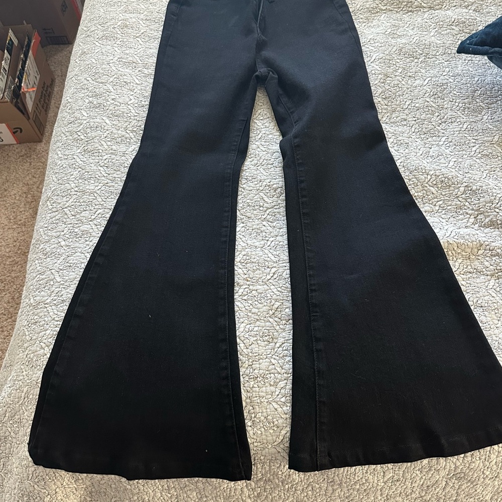 Cider Black Flare Jeans size M(8) - Picture 4 of 7